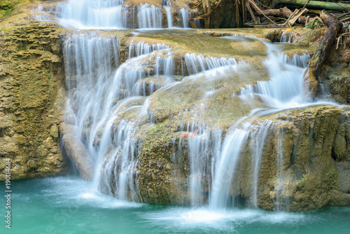 Fototapeta Naklejka Na Ścianę i Meble -  Close up waterfall