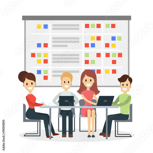 People on meeting.