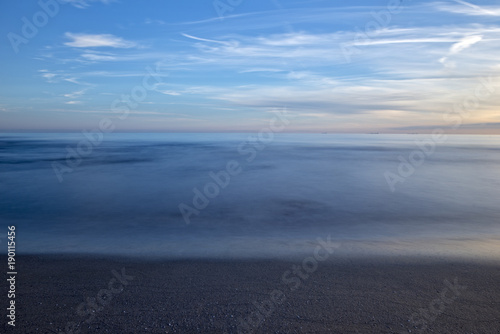 The coast of Oropesa del Mar at a sunrise © vicenfoto