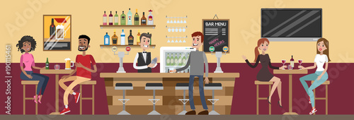 People at bar.