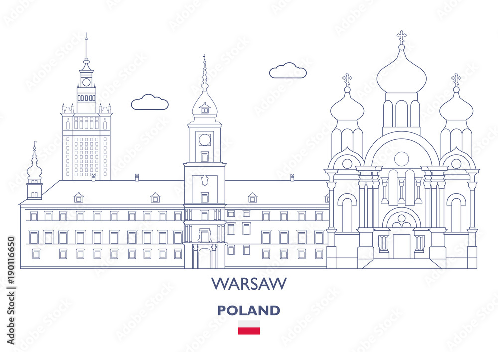Warsaw City Skyline, Poland