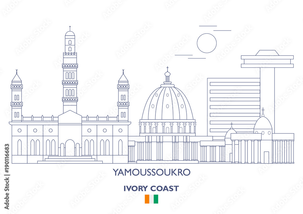 Yamoussoukro City Skyline, Ivory Coast