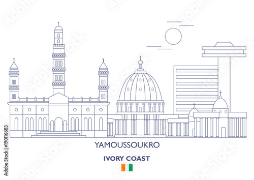 Yamoussoukro City Skyline, Ivory Coast