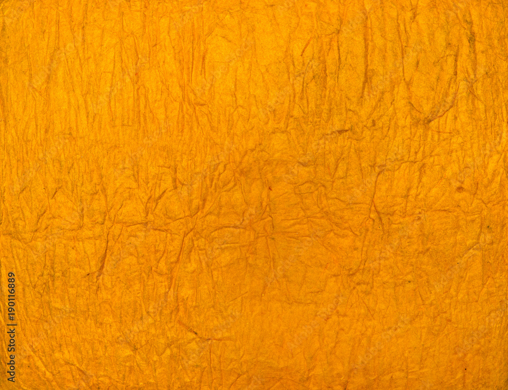 Naklejka premium Orange or yellow Handmade paper texture