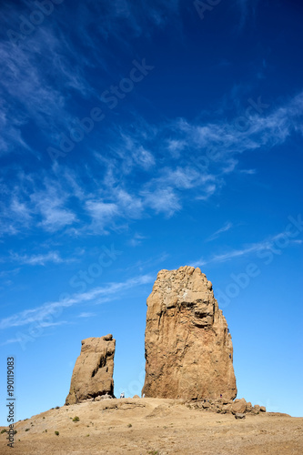 Roque Nublo - Gran Canaria - Tejeda - Blue sky over Canary Islands