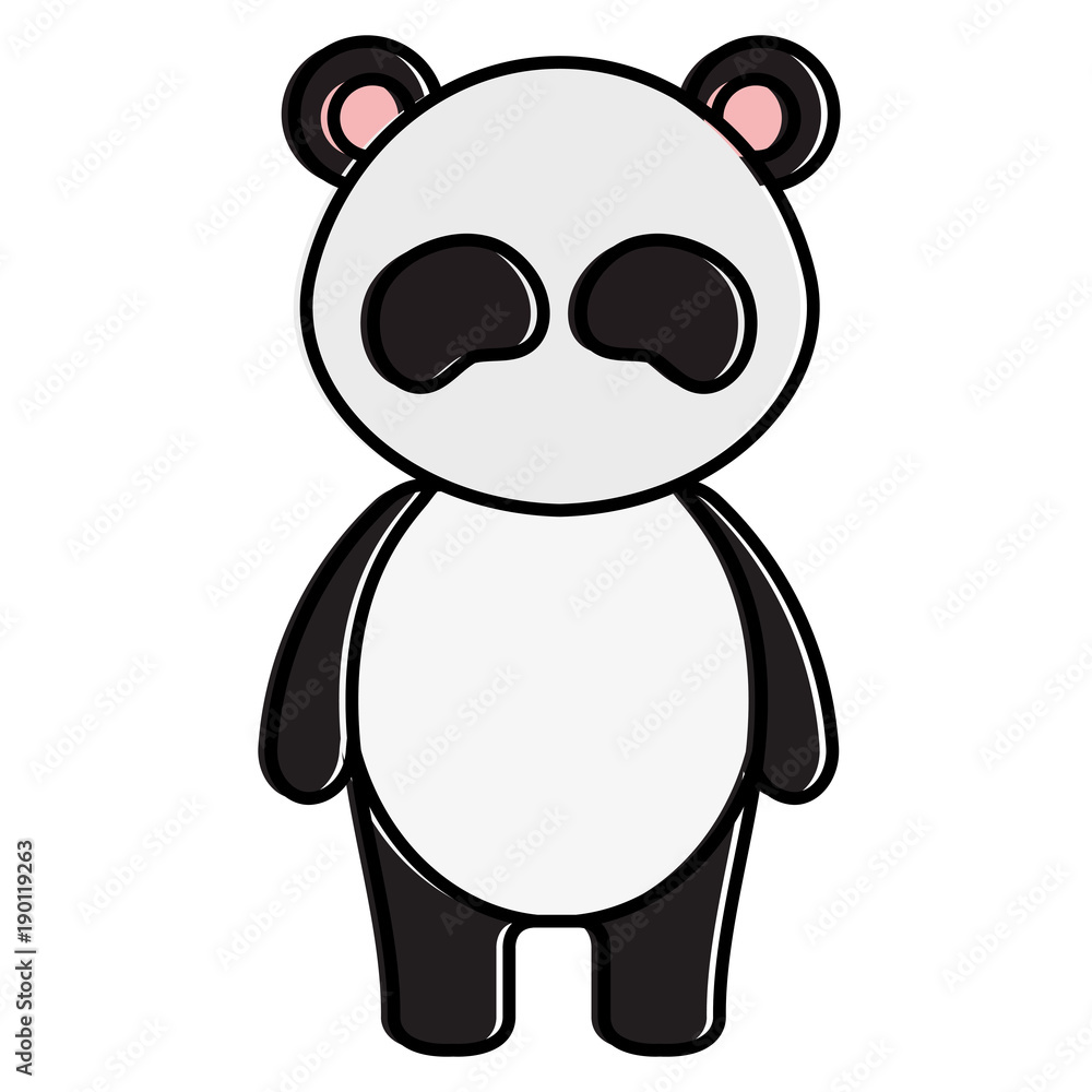 cute and tender bear panda character cute and tender bear panda character