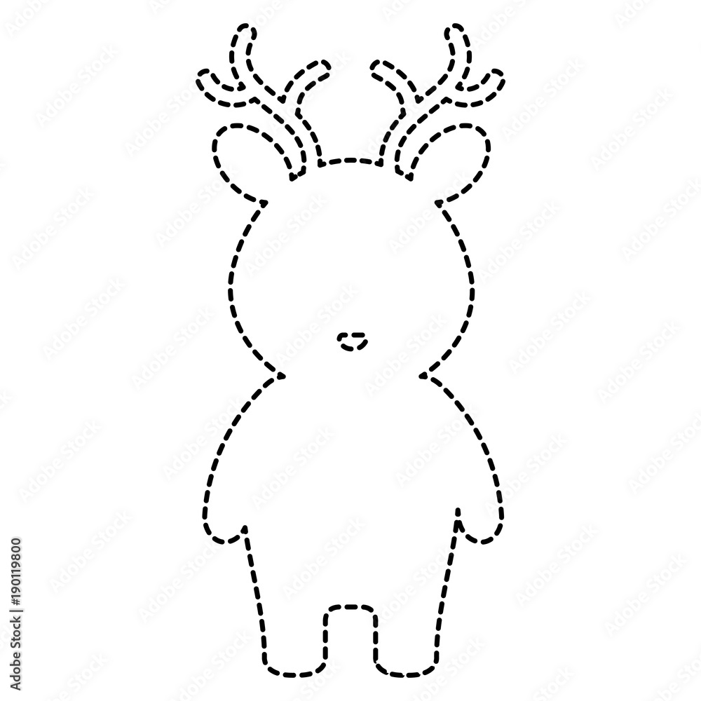 cute and tender reindeer character vector illustration design cute and tender reindeer character vector illustration design