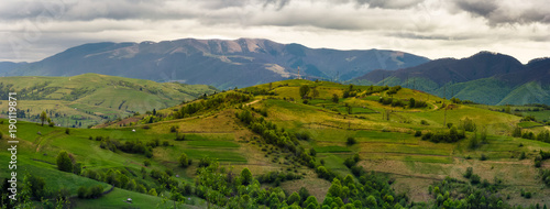 Fototapeta Naklejka Na Ścianę i Meble -  mountainous rural area in springtime
