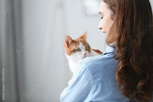 Beautiful young woman with ...