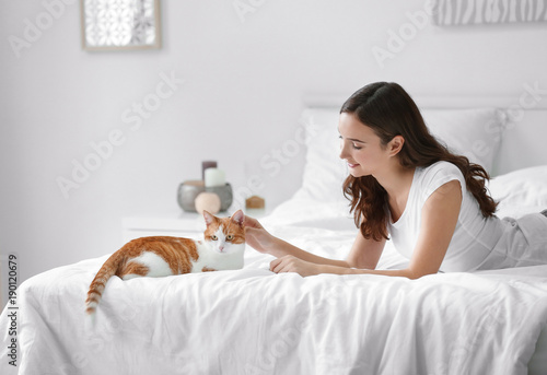 Beautiful young woman with ...