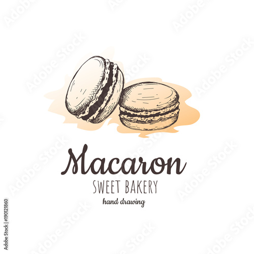 macaron, macaroon almond cakes