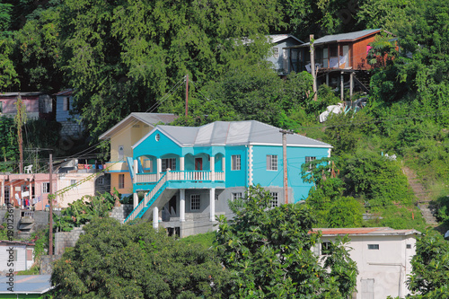 Houses on hillside. Kingstown, Saint Vincent © photobeginner