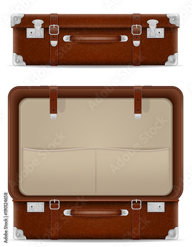 travel suitcases stock vector illustration