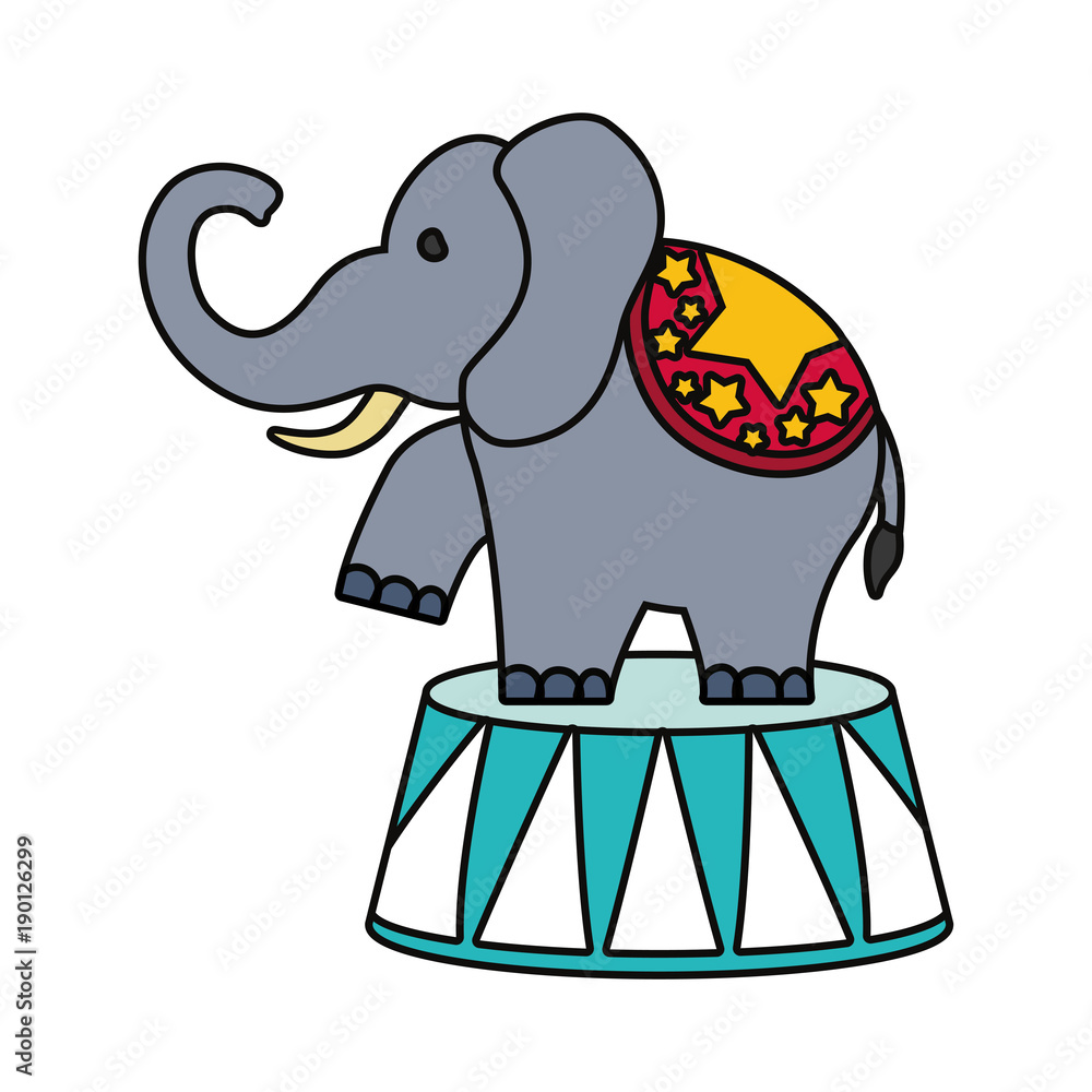 Naklejka premium elephant vector illustration