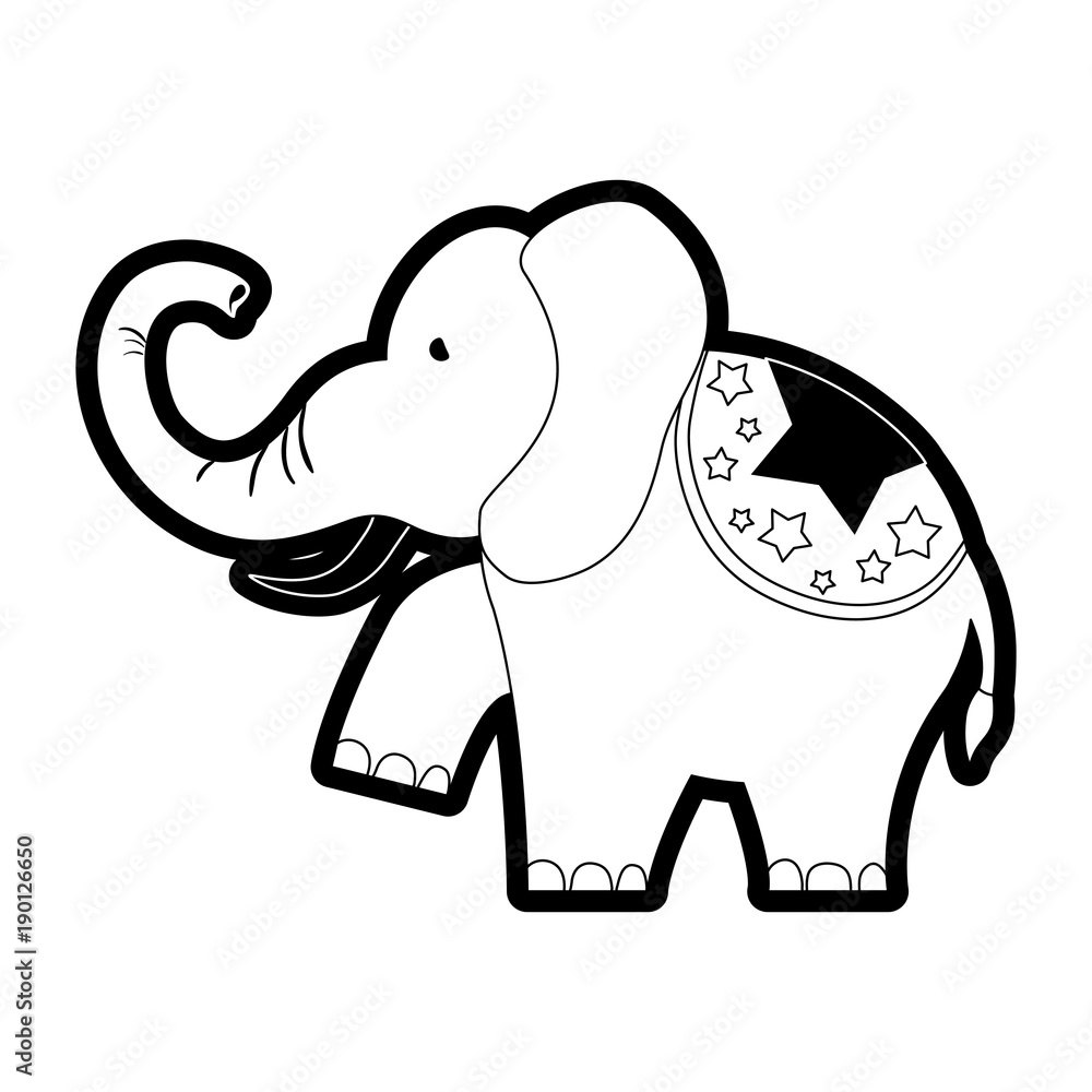 Fototapeta premium elephant vector illustration