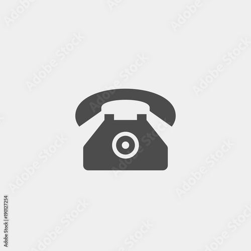 Phone flat vector icon. Communication tools flat vector icon