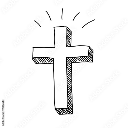 Christian Cross Doodle