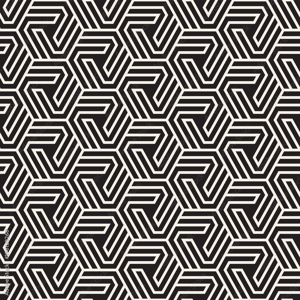 Vector seamless abstract shapes pattern. Modern stylish stripes texture. Repeating geometric tiles Vector seamless abstract shapes pattern. Modern stylish stripes texture. Repeating geometric tiles