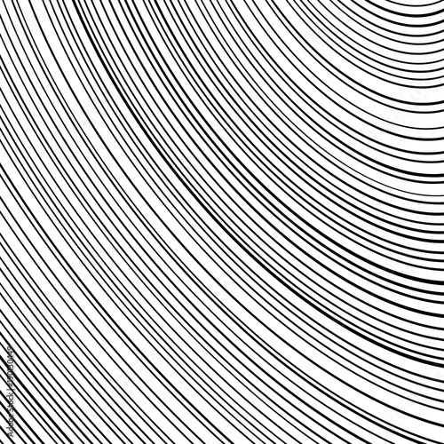 Black and White Wave Stripe Optical Abstract Background