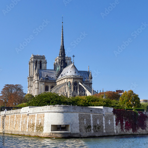 Cathedral of Our Lady of Paris.Cathédrale Notre-Dame de Paris