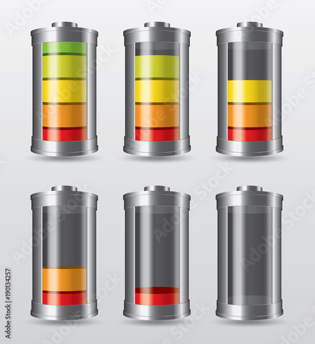 Batterie multicolore