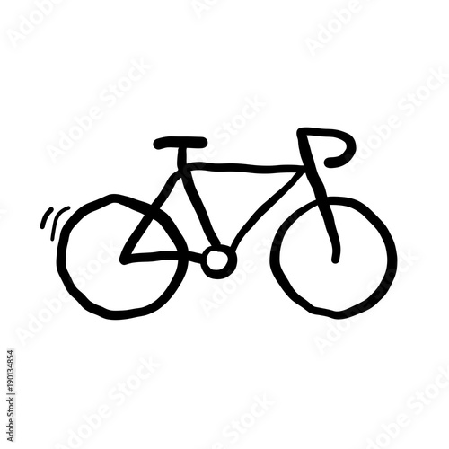 Bicyle Doodle Vector