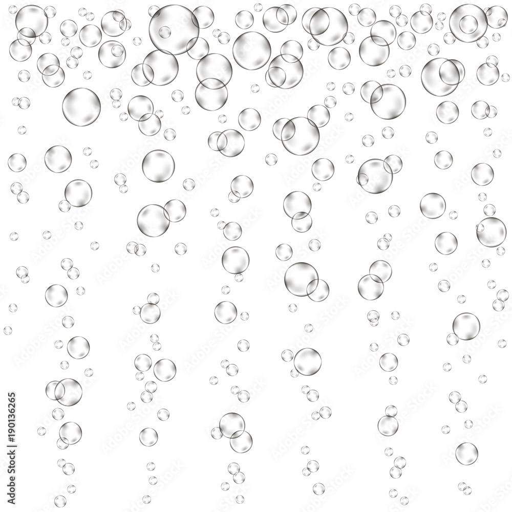  Champagne bubbles vector texture.