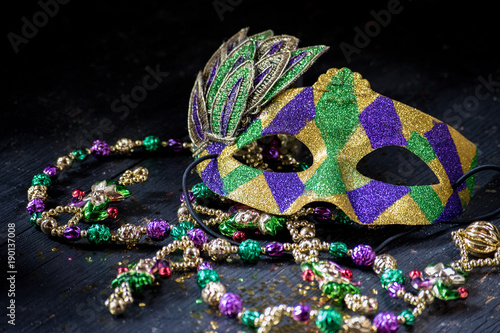 Quadro su tela mardi gras mask for masquerade parade