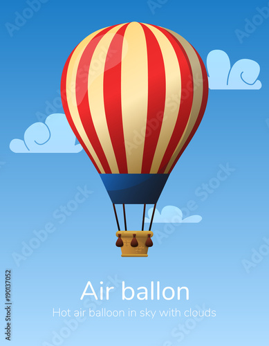 Flat hot air balloon