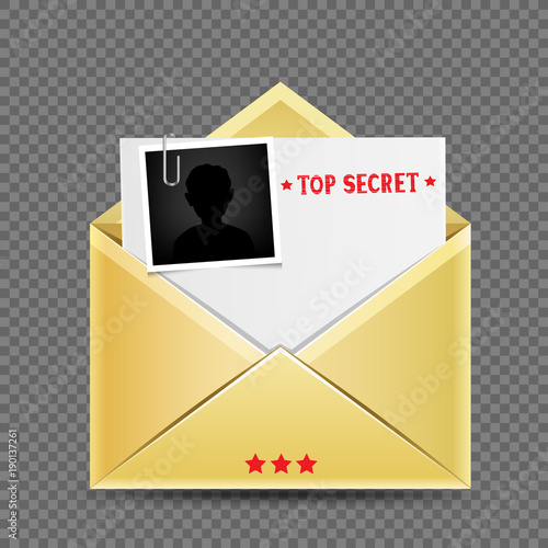 top secret envelopet letter template