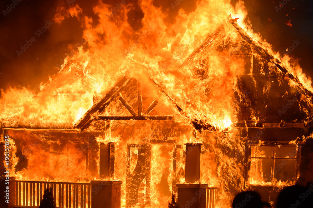 The house is on fire The house is on fire