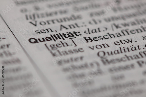 Wort Qualität im Duden