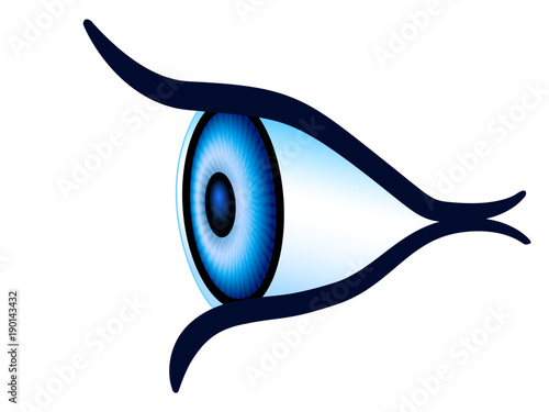 Eye side view