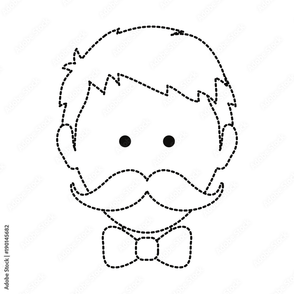 Obraz premium man with mustache design