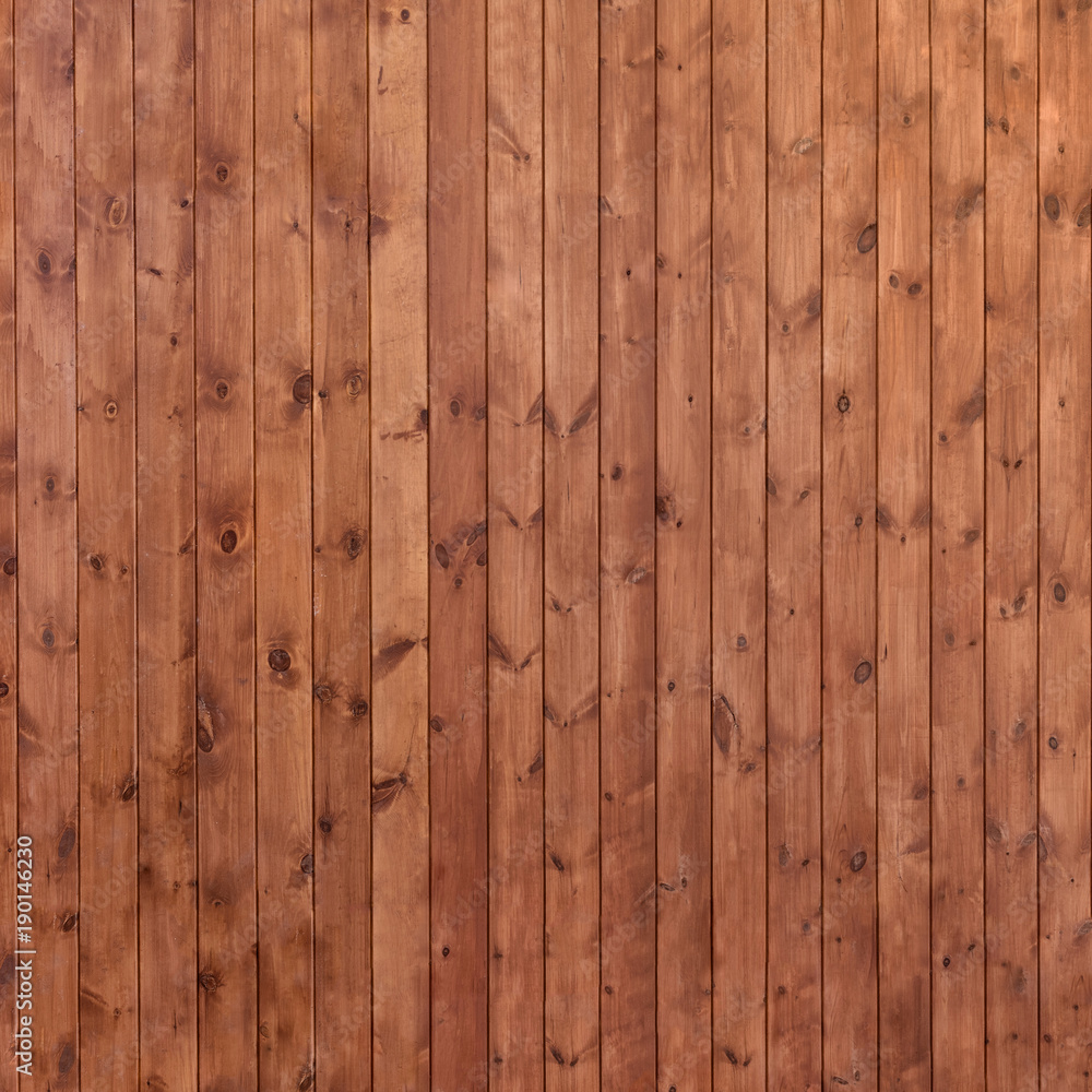 Fototapeta premium Brown, long planks. Texture of wood.