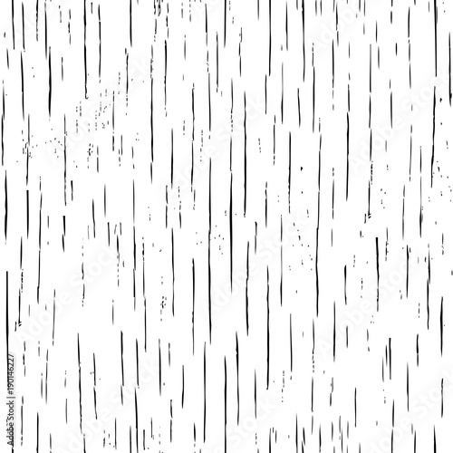 Vertical wooden texture. Seamless old wood patten. Vector vertical cracks. Black lines on white background