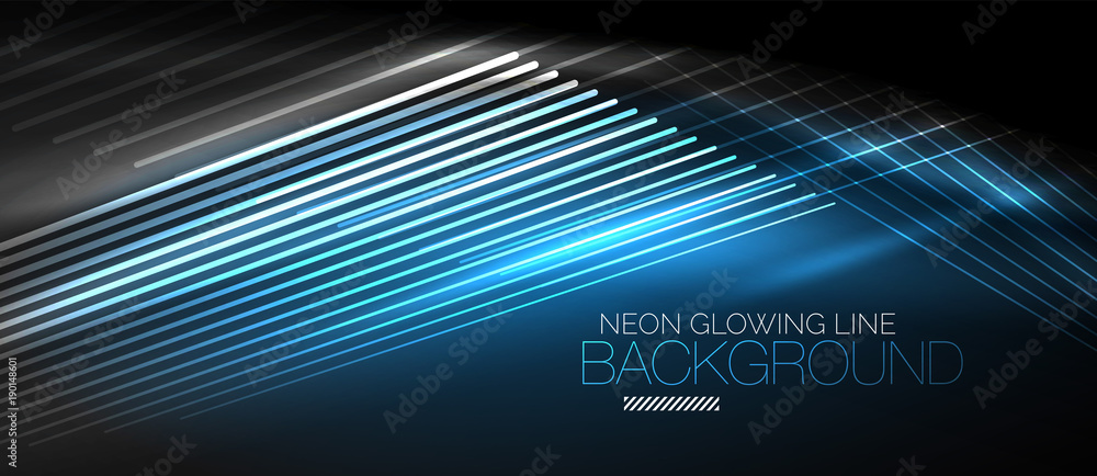 Neon smooth wave digital abstract background Neon smooth wave digital abstract background