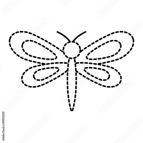 dragonfly insect spring season pictogram