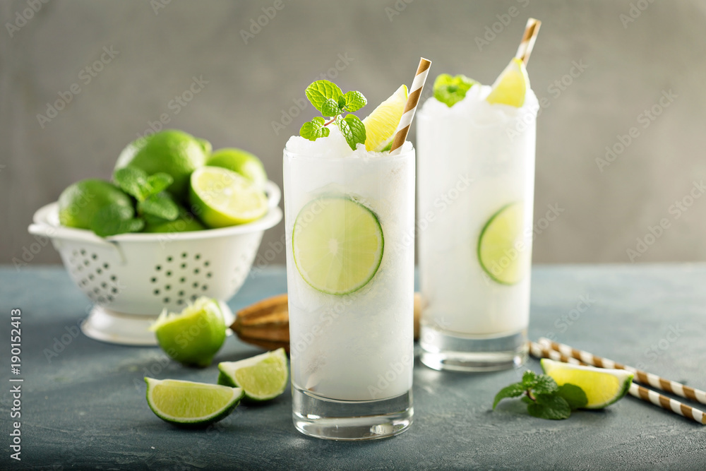 Refreshing lime frozen cooler or slushie Refreshing lime frozen cooler or slushie