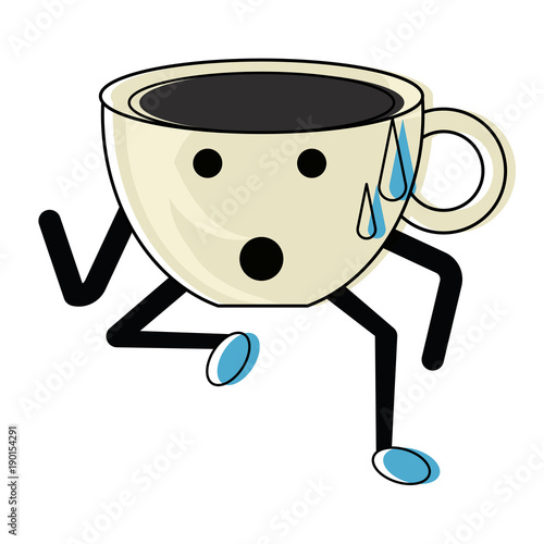 Kawaii coffee mug icon