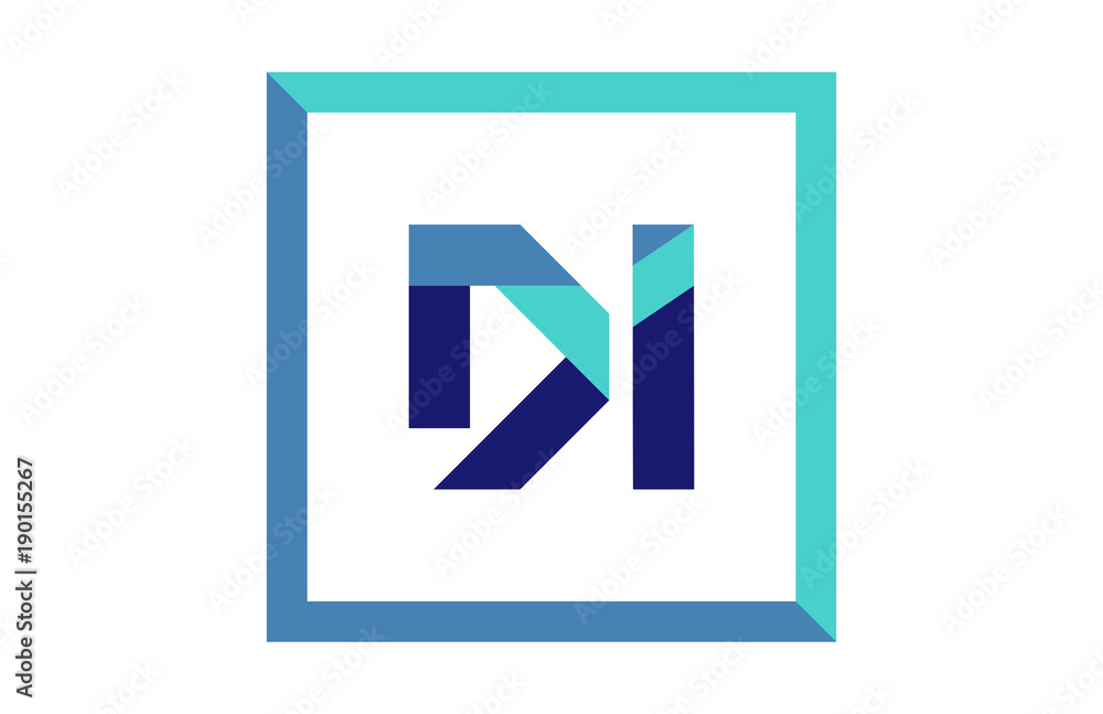 DI Square Ribbon Letter Logo DI Square Ribbon Letter Logo