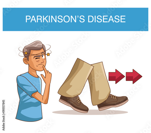 Parkinsons disease cartoon icon vector illustration graphic design