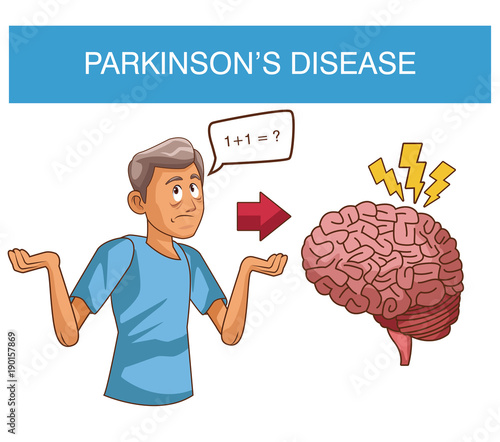 Parkinsons disease cartoon icon vector illustration graphic design