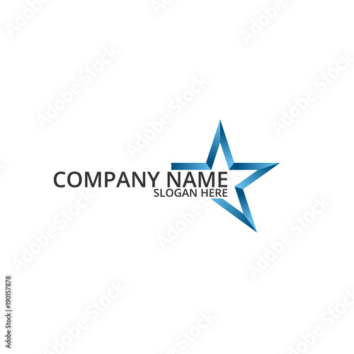 Free Download Blue star low poly logo design concept vector - GFXLoad