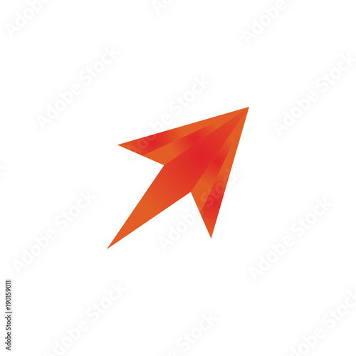 Wallpaper Mural Red gradient arrow template vector Torontodigital.ca