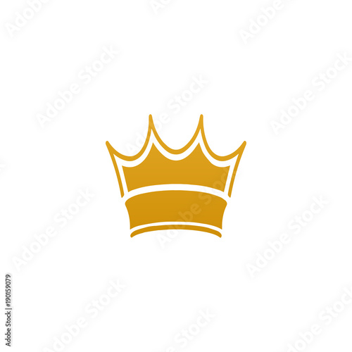 Golden crown template vector