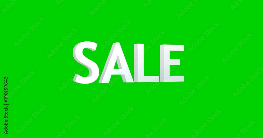 Sale word 3D Text explodsion Animation With fog and triangle net background render illustration chromakey green screen Sale word 3D Text explodsion Animation With fog and triangle net background render illustration chromakey green screen
