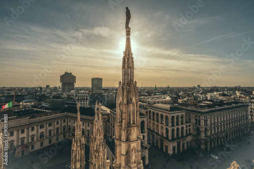 City Panorama. Milan, Italy