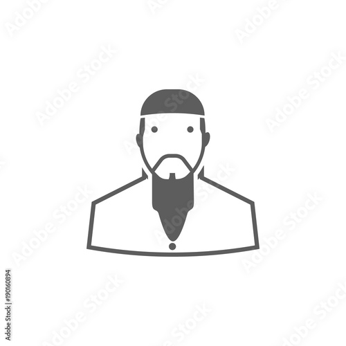 Buddhist monk icon. Elements of religious signs icon for concept and web apps. Illustration  icon for website design and development, app development. Premium icon