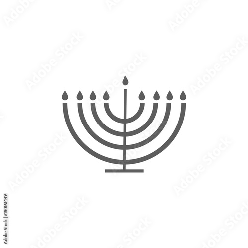 menorah icon. Elements of religious signs icon for concept and web apps. Illustration  icon for website design and development, app development. Premium icon